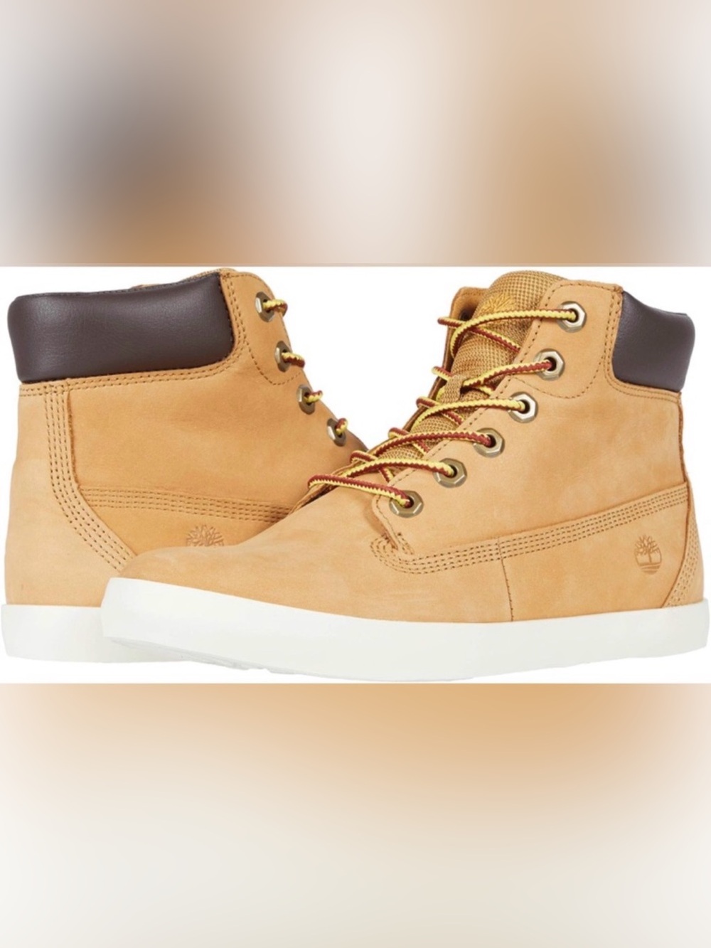 Timberland Women’s Size 7.5 Dausette Sneaker Boots Tan Suede Nubuck Lace Up